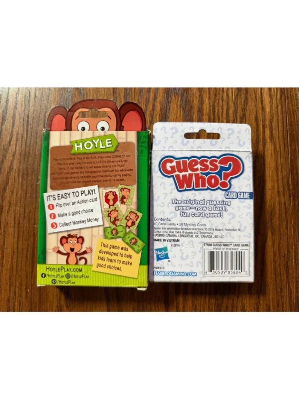 Guess Who? & Minkey May I? Card Games